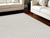 7' X 9' Gray Geometric Area Rug