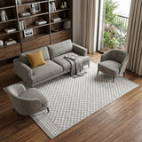7' X 9' Gray Geometric Area Rug