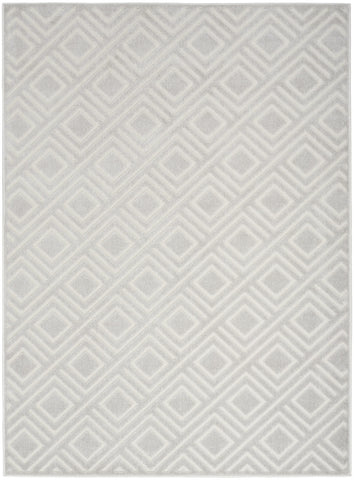 7' X 9' Gray Geometric Area Rug