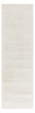 8' Cream Shag Non Skid Runner Rug