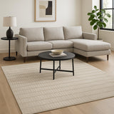 7' X 9' Gray Geometric Area Rug