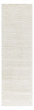 10' Cream Shag Non Skid Runner Rug