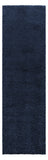 10' Blue Shag Non Skid Runner Rug