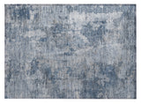 2' X 3' Blue Abstract Washable Non Skid Indoor Outdoor Area Rug