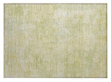 2' X 3' Gold Abstract Washable Non Skid Indoor Outdoor Area Rug