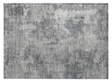2' X 3' Gray Abstract Washable Non Skid Indoor Outdoor Area Rug