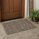 3' X 5' Chocolate Tribal Washable Indoor Outdoor Area Rug