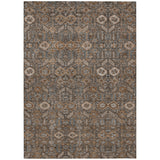 3' X 5' Chocolate Tribal Washable Indoor Outdoor Area Rug