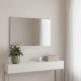 47" Black Metal Leaning Framed Full Length Hanging Mirror