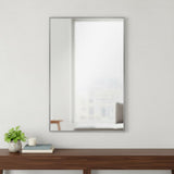 36" Silver Aluminum Framed Accent Mirror