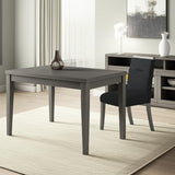 Dark Gray Upholstered Fabric With Faux Crystal Bling Dining Side Chair
