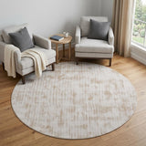6' Champagne Round Hand Loomed Area Rug