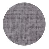 6' Dark Brown Round Hand Loomed Area Rug