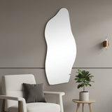 71" Clear Abstract Frameless Accent Mirror