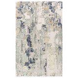 4' X 6' Blue and Gray Abstract Area Rug