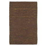 9' X 12' Brown Damask Hand Woven Area Rug