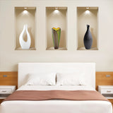 Set of Three Gia Faux Niche 3D Peel and Stick Wall Decals
