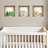 Set of Three May Faux Niche 3D Peel and Stick Wall Decals
