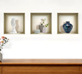 Set of Three Avi Faux Niche 3D Peel and Stick Wall Decals