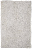 2' X 3' Ivory Shag Hand Tufted Area Rug