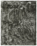 4' X 6' Green Shag Hand Tufted Area Rug