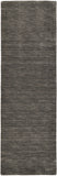8' Brown Wool Hand Woven Runner Rug