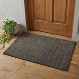 2' X 3' Brown Wool Hand Woven Area Rug