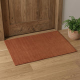 2' X 3' Orange Wool Hand Woven Area Rug