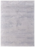5' X 8' Gray and Ivory Abstract Power Loom Worn Faded Area Rug