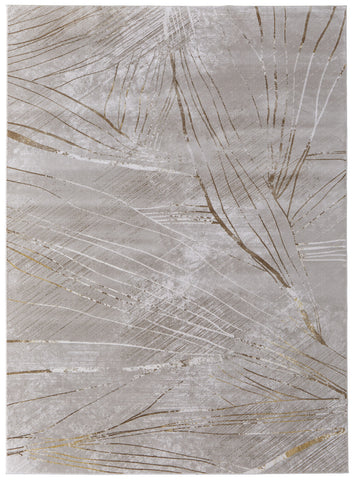 8' X 10' Terra Cotta Copper And Ivory Nautical Washable Indoor Outdoor Area Rug