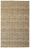 4' X 6' Tan and Ivory Geometric Hand Woven Area Rug