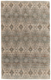 5' X 8' Tan and Gray Geometric Hand Woven Area Rug