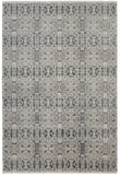 2' X 3' Ivory Taupe and Gray Oriental Power Loom Area Rug With Fringe