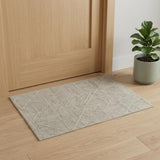 2' X 3' Tan and Ivory Wool Hand Knotted Area Rug