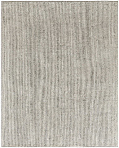 2' X 3' Tan and Ivory Wool Hand Knotted Area Rug