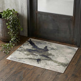 2' X 3' Taupe Brown And Black Abstract Area Rug