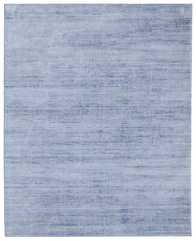 2' X 3' Blue and Ivory Power Loom Area Rug