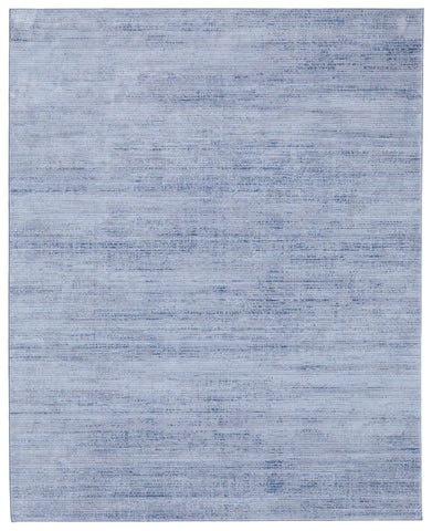 2' X 3' Blue and Ivory Power Loom Area Rug