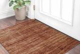 2' X 3' Tan and Brown Power Loom Area Rug