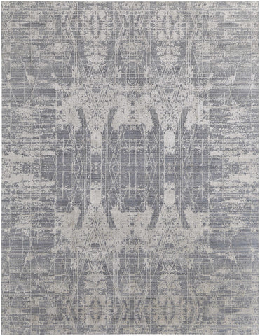 4' X 6' Ivory Brown and Gold Wool Oriental Hand Knotted Area Rug