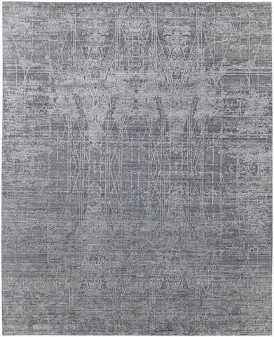 5' X 8' Green And Orange Floral Washable Indoor Outdoor Area Rug