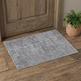 2' X 3' Light Blue and Silver Abstract Hand Woven Worn Faded Area Rug