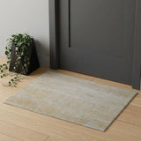 2' X 3' Yellow and Ivory Abstract Hand Woven Area Rug