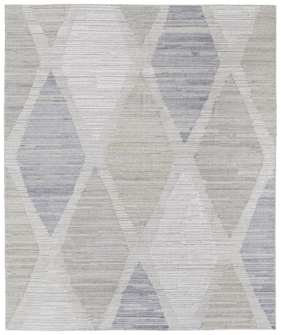 8' X 10' Teal Blue And Ivory Southwestern Washable Indoor Outdoor Area Rug