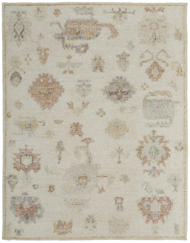 8' X 10' Gray And Beige Abstract Washable Indoor Outdoor Area Rug