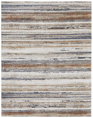 8' X 10' Brown Washable Non Skid Indoor Outdoor Area Rug