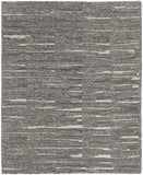 8' X 10' Turquoise Striped Washable Non Skid Indoor Outdoor Area Rug