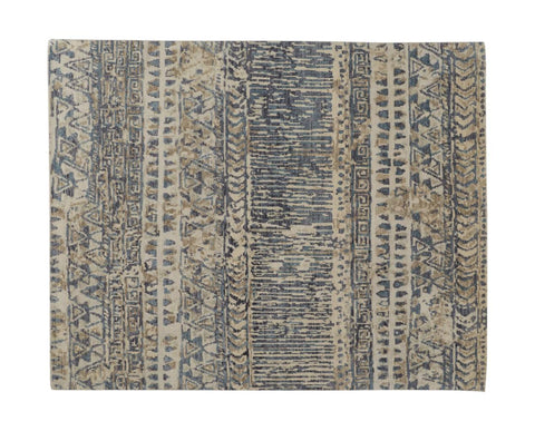 8' X 10' Eggplant Floral Medallion Washable Non Skid Indoor Outdoor Area Rug