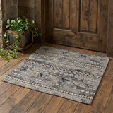 2' X 3' Taupe Gray and Tan Wool Geometric Hand Knotted Area Rug