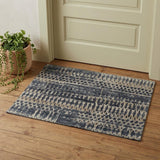 2' X 3' Blue Gray and Tan Wool Abstract Hand Knotted Area Rug